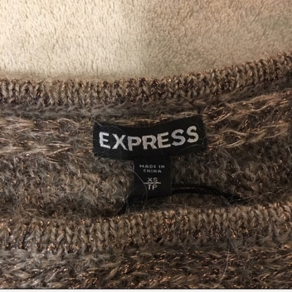 Express Dolman cable knit sweater XS - Picture 4 of 5